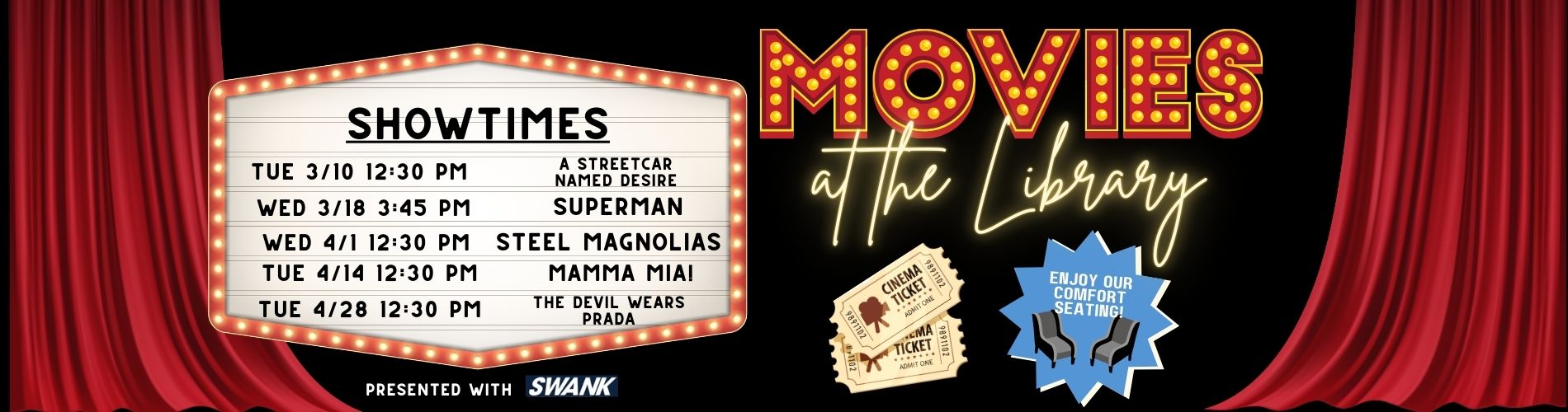 SML Movies at The Library graphic