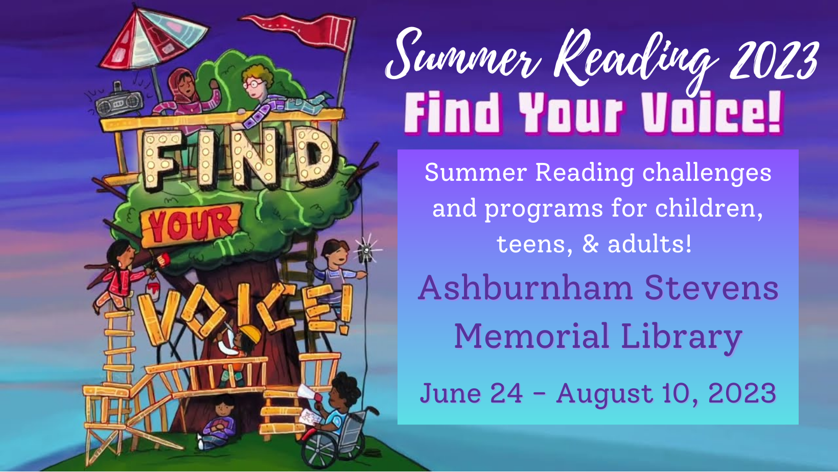 summer reading poster graphic